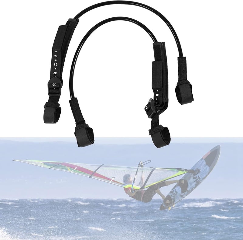 flexman 2Pcs Surfing Leash String, Adjustable TPU Secure Windsurfing Harness Lines, Windsurfing Equipment Leash Surfboard Surfing Accessory - Image 5